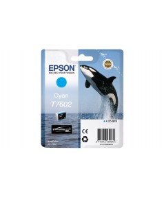 T7602 (C13T76024010) Картридж EPSON голубой для печати на SureColor / SC-P600 (25,9мл.)