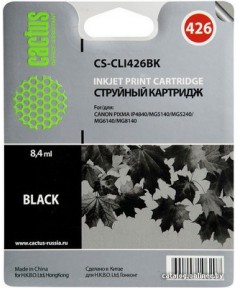 PGI-425Bk Cовместимая чернильница Cactus PGI425BK для CANON PIXMA Series IP4840/ 4940, MG5140/ 5240/