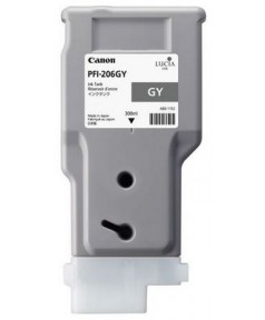 PFI-206GY (Grey) [5312B001] Картридж с чернилами для плоттера Canon iPF6400/6450 (300 мл)